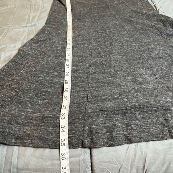 Ganni "Winter Swing" Cotton Jersey Dress in Charcoal Anthropologie Size Medium - Picture 9 of 9